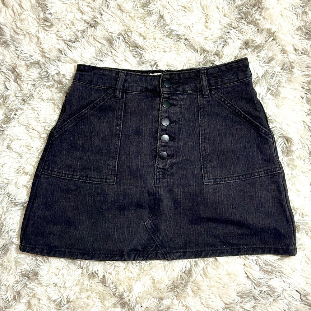 Cotton on Black Denim Skirt